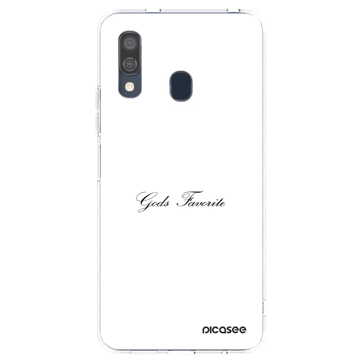 Picasee silikónový prehľadný obal pre Samsung Galaxy A40 A405F - Gods Favorite