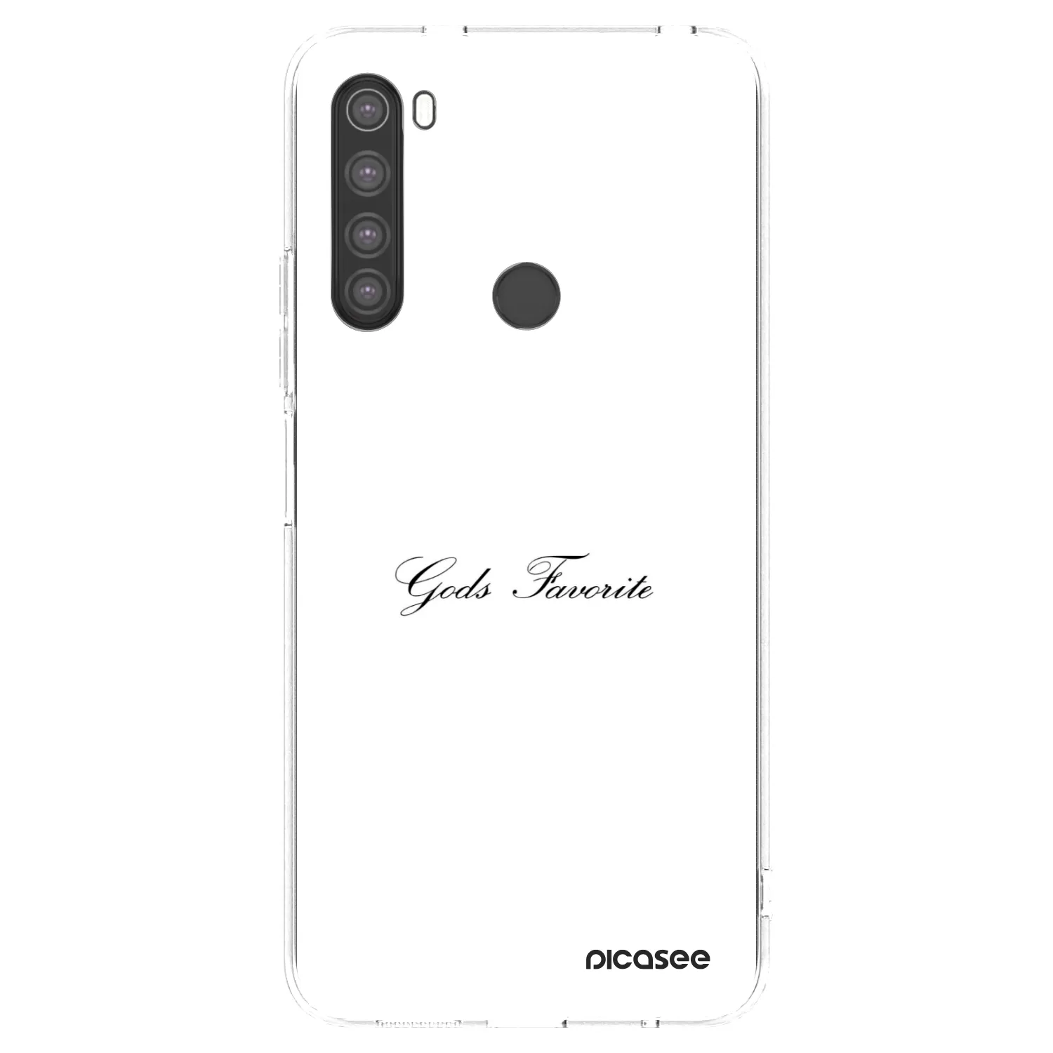 Picasee silikónový prehľadný obal pre Xiaomi Redmi Note 8 - Gods Favorite