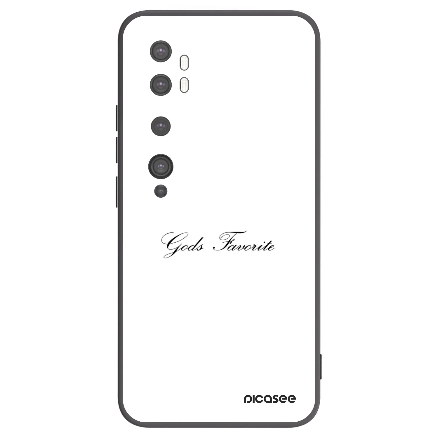 Picasee silikónový čierny obal pre Xiaomi Mi Note 10 (Pro) - Gods Favorite