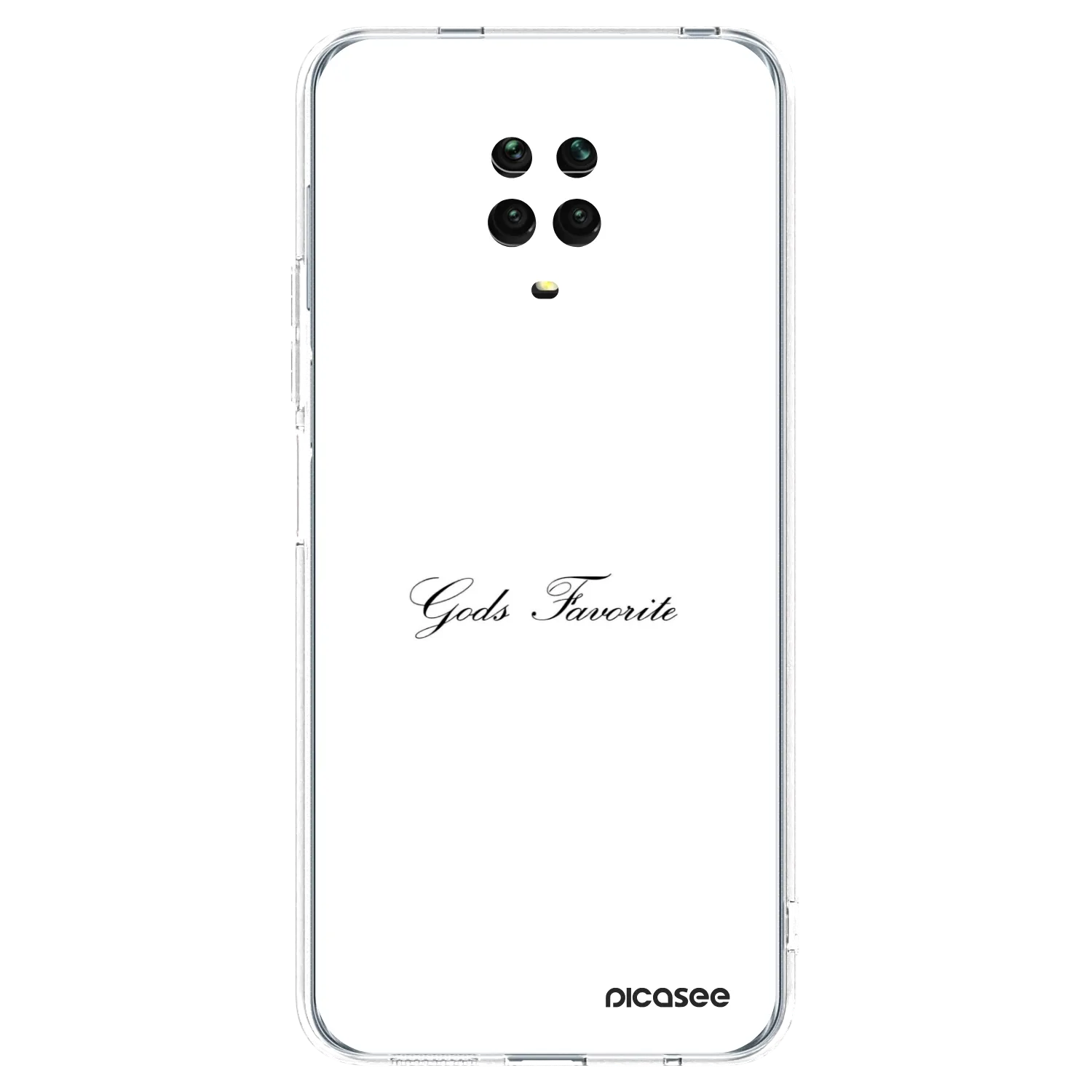 Picasee silikónový prehľadný obal pre Xiaomi Redmi Note 9 Pro - Gods Favorite