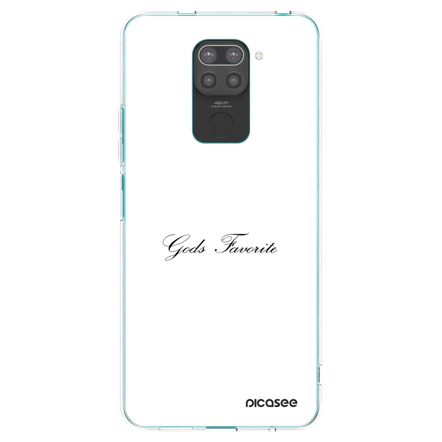 Picasee silikónový čierny obal pre Xiaomi Redmi Note 9 - Gods Favorite