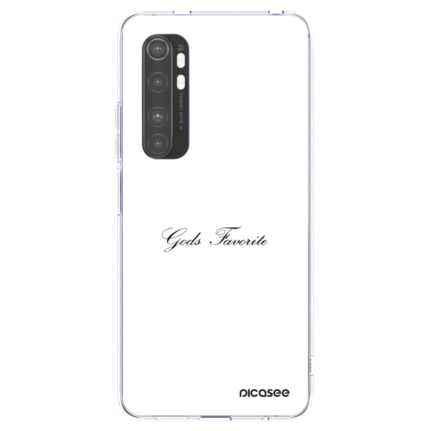Picasee silikónový prehľadný obal pre Xiaomi Mi Note 10 Lite - Gods Favorite