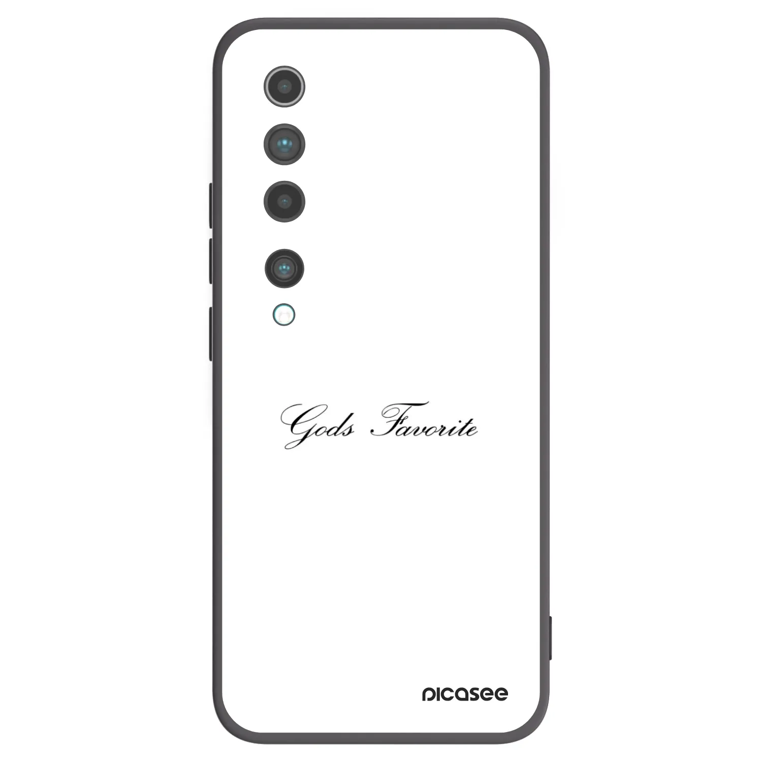 Picasee silikónový čierny obal pre Xiaomi Mi 10 - Gods Favorite