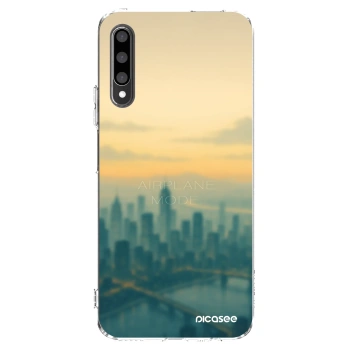 Picasee silikónový prehľadný obal pre Honor 9X Pro - Airplane mode