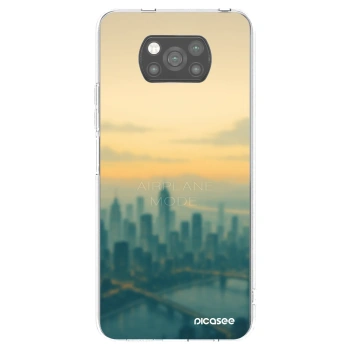 Picasee silikónový čierny obal pre Xiaomi Poco X3 - Airplane mode