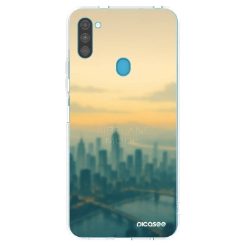Picasee silikónový prehľadný obal pre Samsung Galaxy M11 - Airplane mode