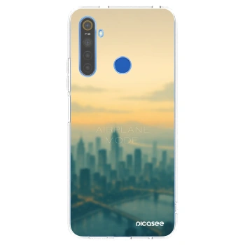 Picasee silikónový prehľadný obal pre Realme 5 - Airplane mode