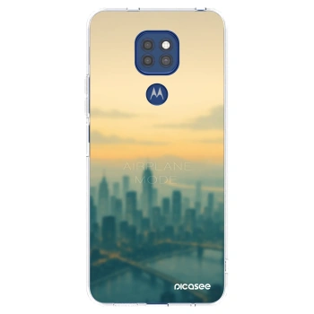 Picasee silikónový prehľadný obal pre Motorola Moto G9 Play - Airplane mode