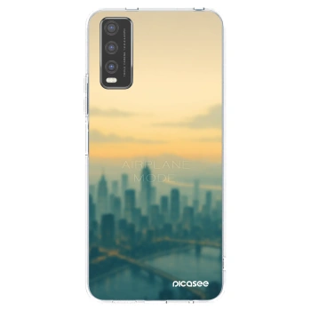 Picasee silikónový prehľadný obal pre Vivo Y20s - Airplane mode