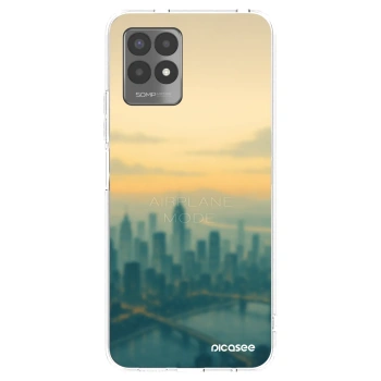 Picasee silikónový prehľadný obal pre Realme 8i - Airplane mode