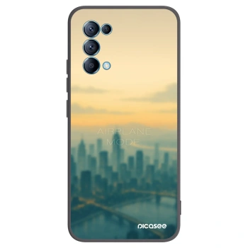 Picasee silikónový čierny obal pre OPPO Reno 5 5G - Airplane mode