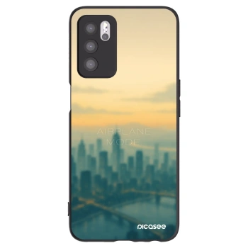 Picasee silikónový čierny obal pre OPPO A16s - Airplane mode
