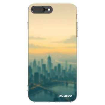 Picasee silikónový prehľadný obal pre Apple iPhone 8 Plus - Airplane mode