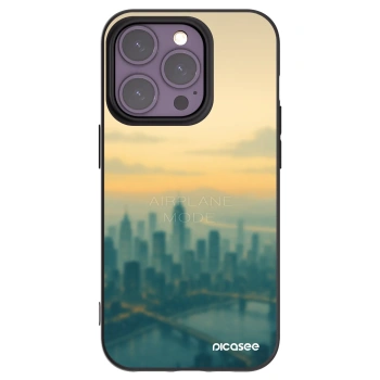 Picasee silikónový čierny obal pre Apple iPhone 14 Pro - Airplane mode