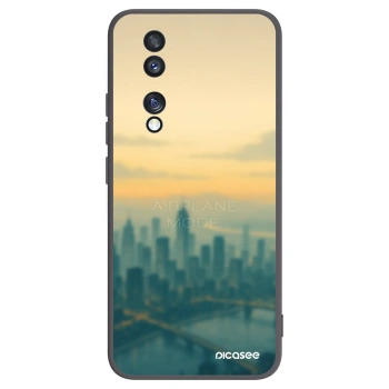 Picasee silikónový čierny obal pre Honor 70 - Airplane mode