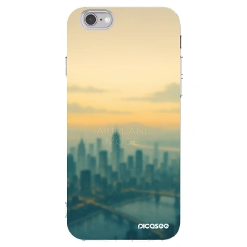 Picasee silikónový prehľadný obal pre Apple iPhone 6/6S - Airplane mode
