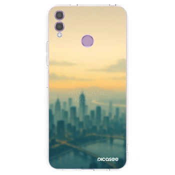 Picasee silikónový prehľadný obal pre Honor 8X - Airplane mode