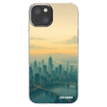 Picasee silikónový prehľadný obal pre Apple iPhone 15 Plus - Airplane mode