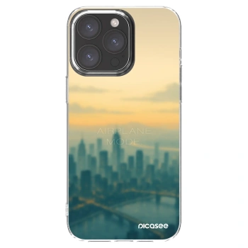 Picasee silikónový prehľadný obal pre Apple iPhone 15 Pro Max - Airplane mode