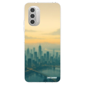 Picasee silikónový prehľadný obal pre Motorola Moto G51 - Airplane mode