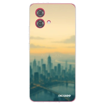 Picasee silikónový prehľadný obal pre Motorola Moto G84 5G - Airplane mode