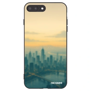Picasee silikónový čierny obal pre Apple iPhone 8 Plus - Airplane mode