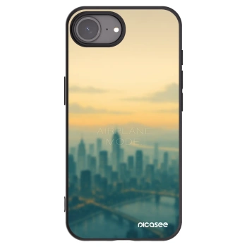 Picasee silikónový čierny obal pre Apple iPhone 16e - Airplane mode