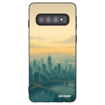 Picasee silikónový čierny obal pre Samsung Galaxy S10 G973 - Airplane mode