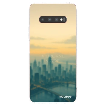 Picasee silikónový prehľadný obal pre Samsung Galaxy S10 Plus G975 - Airplane mode