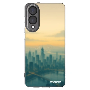 Picasee silikónový prehľadný obal pre Samsung Galaxy S25 Edge 5G - Airplane mode