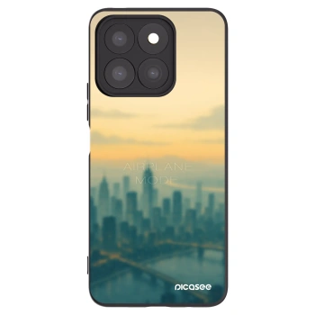Picasee silikónový čierny obal pre Honor X8c - Airplane mode