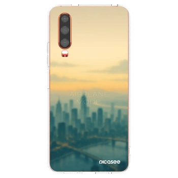 Picasee silikónový prehľadný obal pre Huawei P30 - Airplane mode