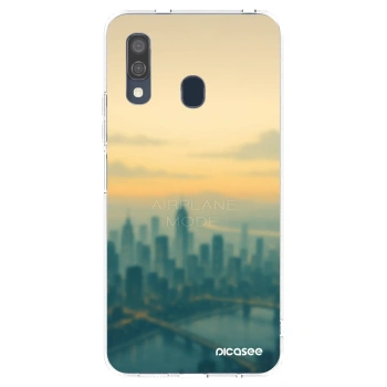 Picasee silikónový prehľadný obal pre Samsung Galaxy A40 A405F - Airplane mode
