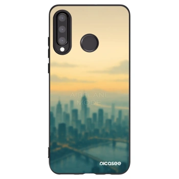 Picasee silikónový čierny obal pre Huawei P30 Lite - Airplane mode