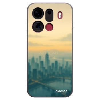 Picasee silikónový čierny obal pre OPPO Find X9 Pro - Airplane mode