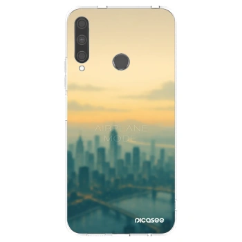 Picasee silikónový prehľadný obal pre Huawei P40 Lite E - Airplane mode