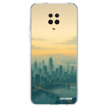 Picasee silikónový prehľadný obal pre Xiaomi Redmi Note 9 Pro - Airplane mode