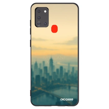 Picasee silikónový čierny obal pre Samsung Galaxy A21s - Airplane mode
