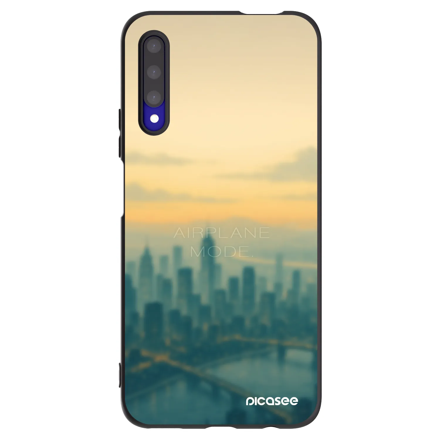 Picasee silikónový čierny obal pre Honor 9X Pro - Airplane mode