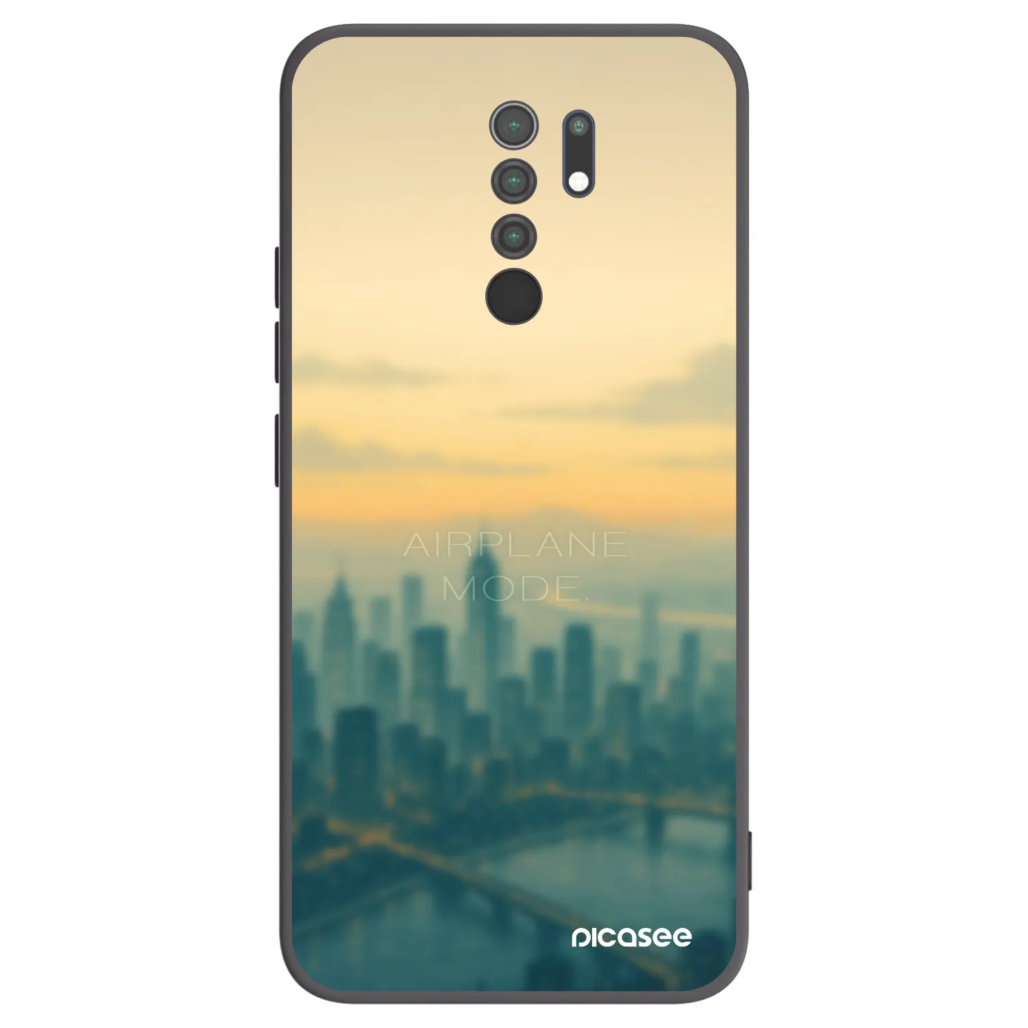 Picasee silikónový čierny obal pre Xiaomi Redmi 9 - Airplane mode