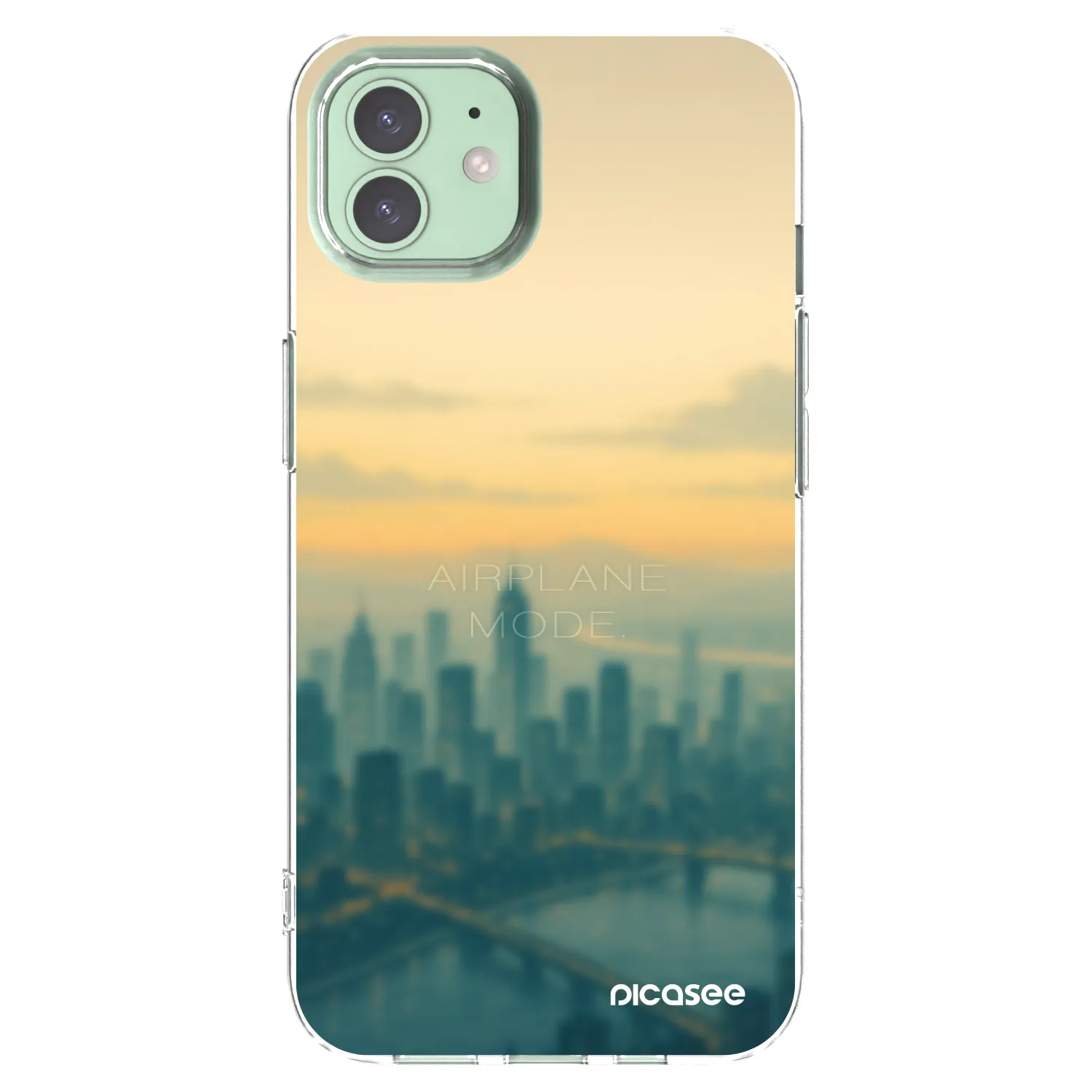 Picasee silikónový prehľadný obal pre Apple iPhone 12 Pro - Airplane mode