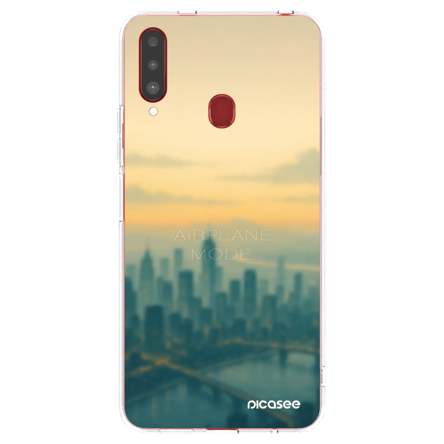 Picasee silikónový prehľadný obal pre Samsung Galaxy A20s - Airplane mode