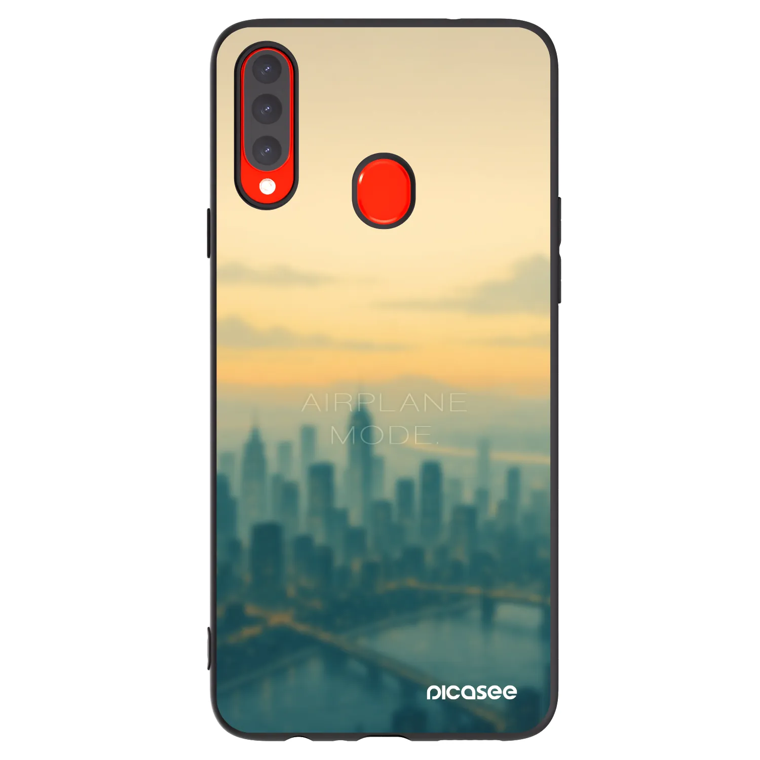 Picasee silikónový čierny obal pre Samsung Galaxy A20s - Airplane mode