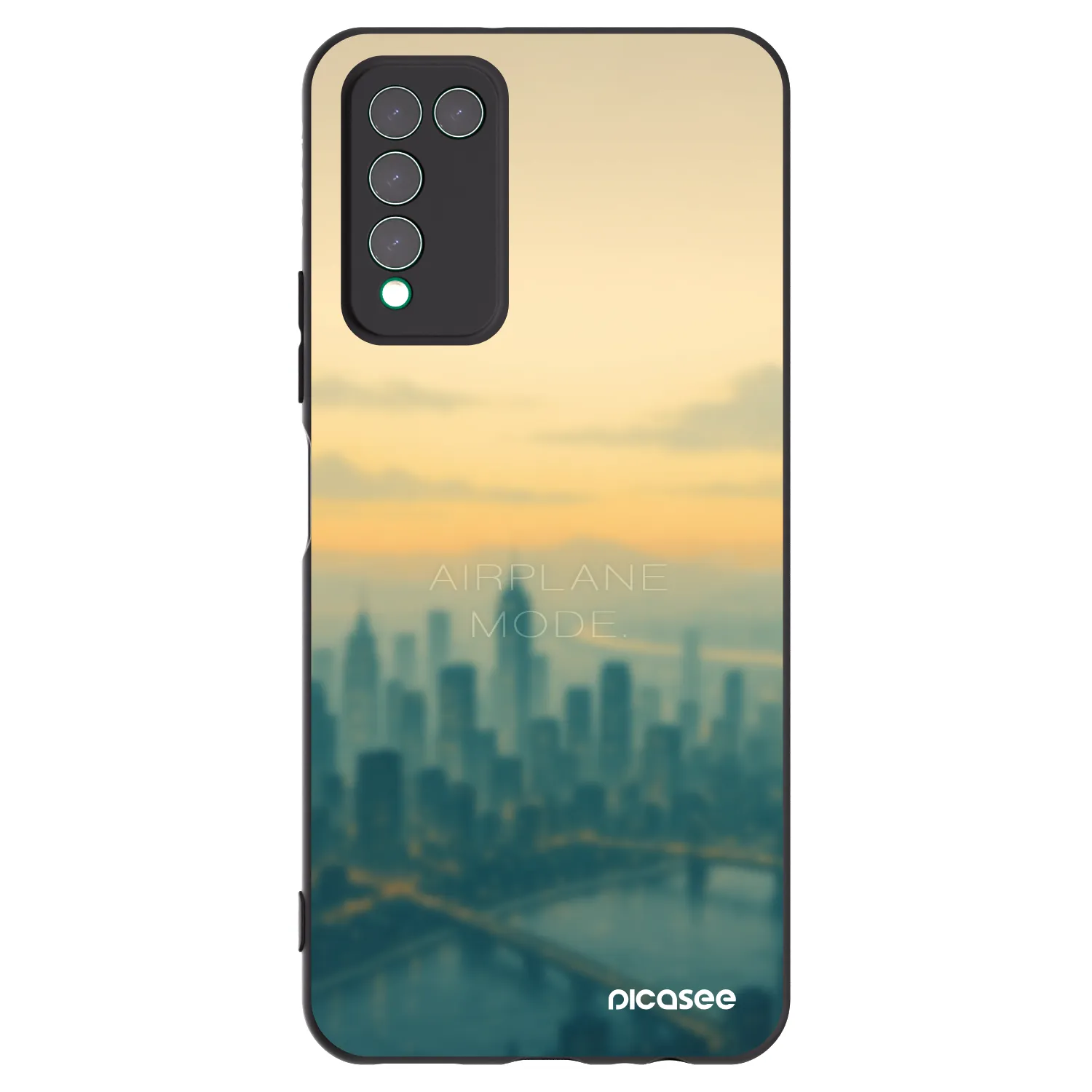 Picasee silikónový čierny obal pre Honor 10X Lite - Airplane mode