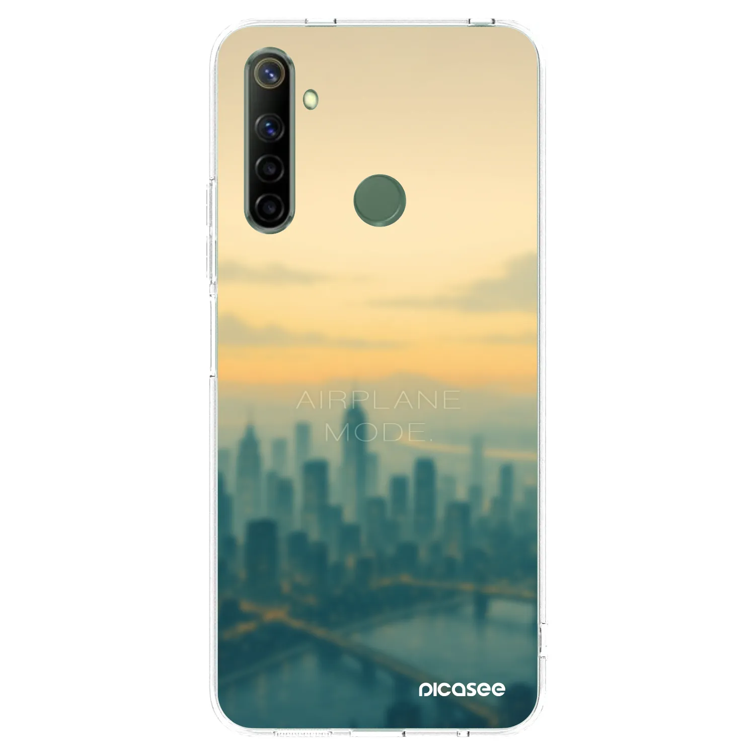 Picasee silikónový prehľadný obal pre Realme 6i - Airplane mode