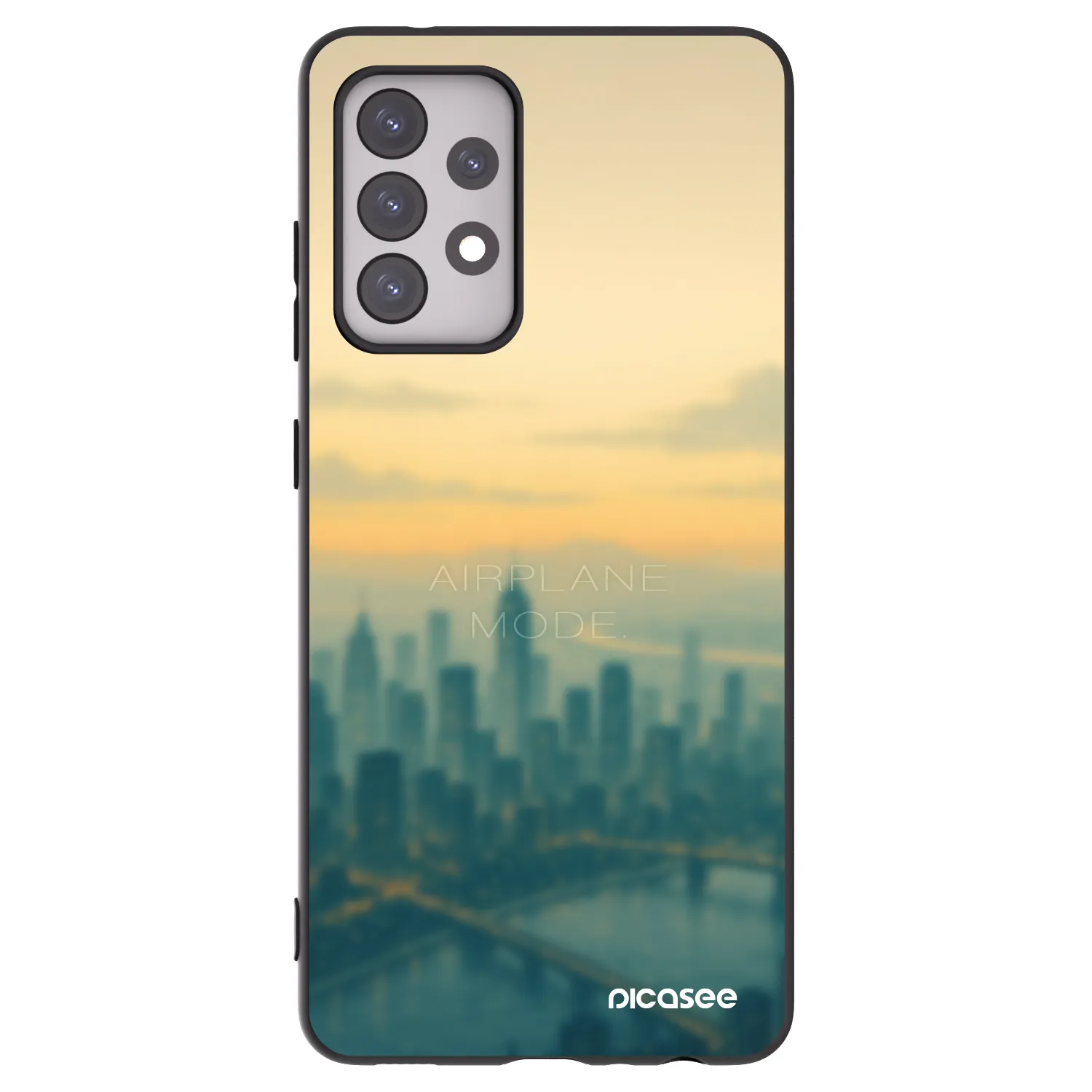 Picasee silikónový čierny obal pre Samsung Galaxy A52 5G A525F - Airplane mode