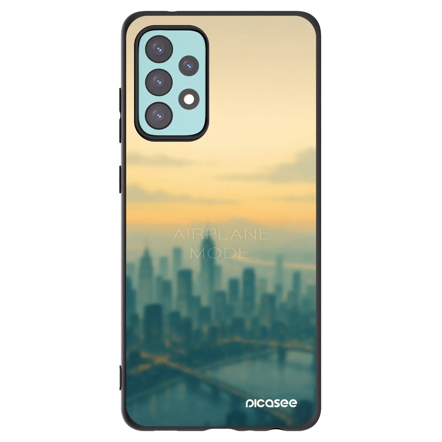 Picasee silikónový čierny obal pre Samsung Galaxy A72 A725F - Airplane mode