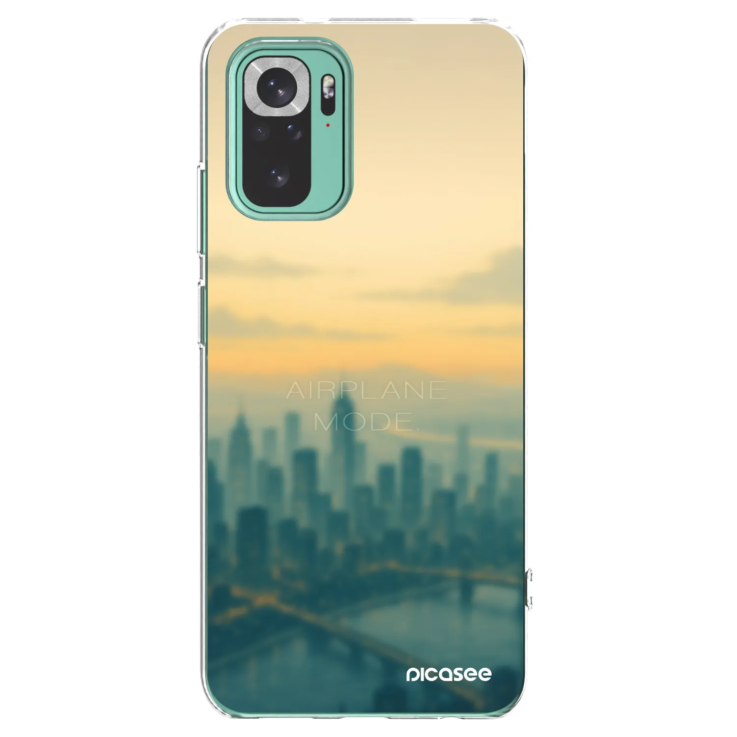 Picasee silikónový prehľadný obal pre Xiaomi Redmi Note 10 Pro - Airplane mode