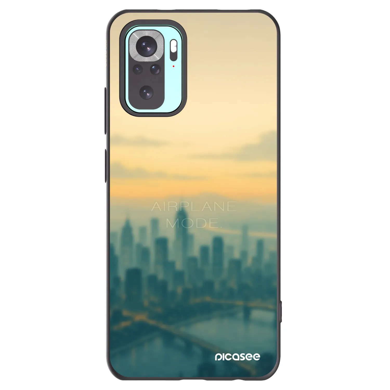 Picasee silikónový čierny obal pre Xiaomi Redmi Note 10 Pro - Airplane mode