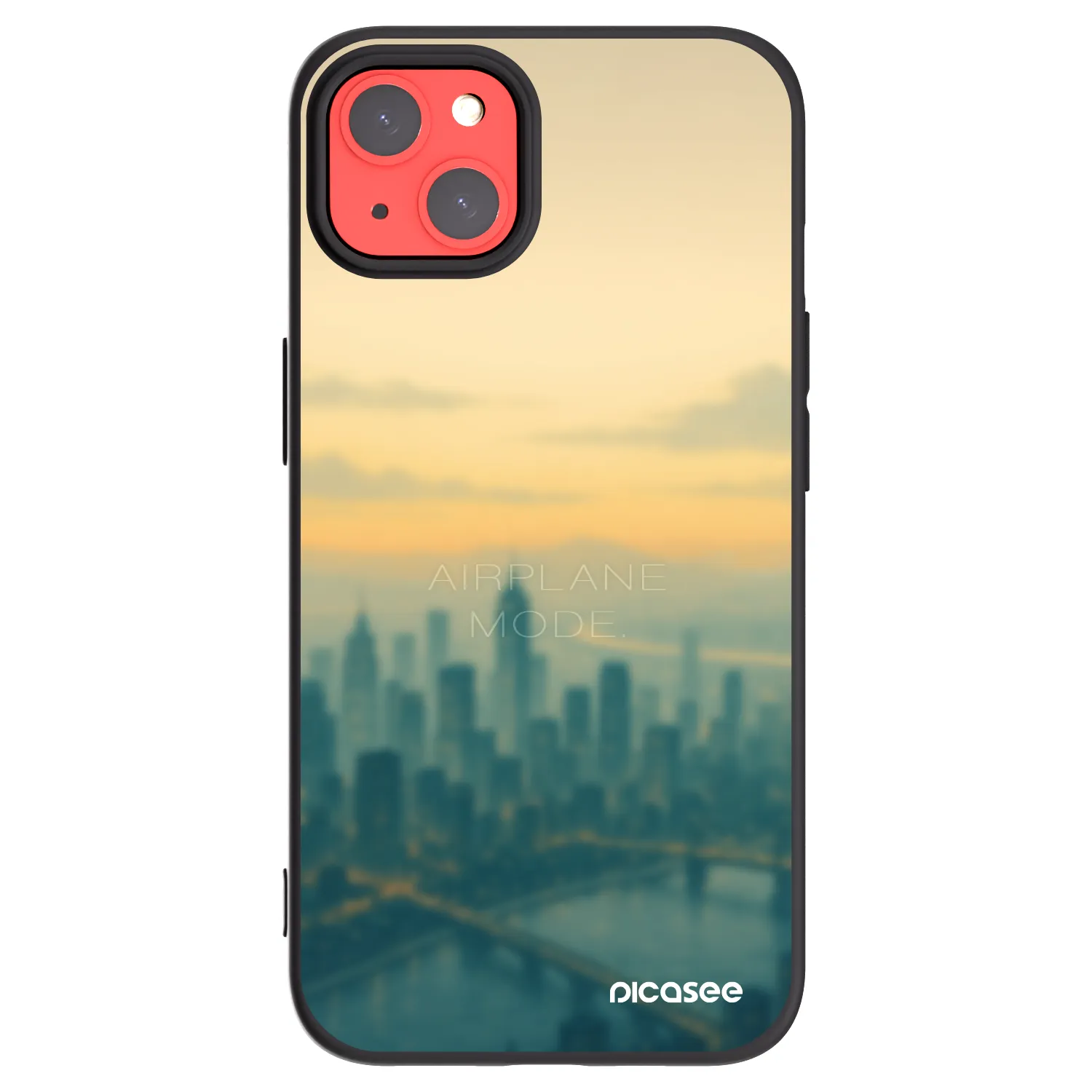 Picasee silikónový čierny obal pre Apple iPhone 13 - Airplane mode